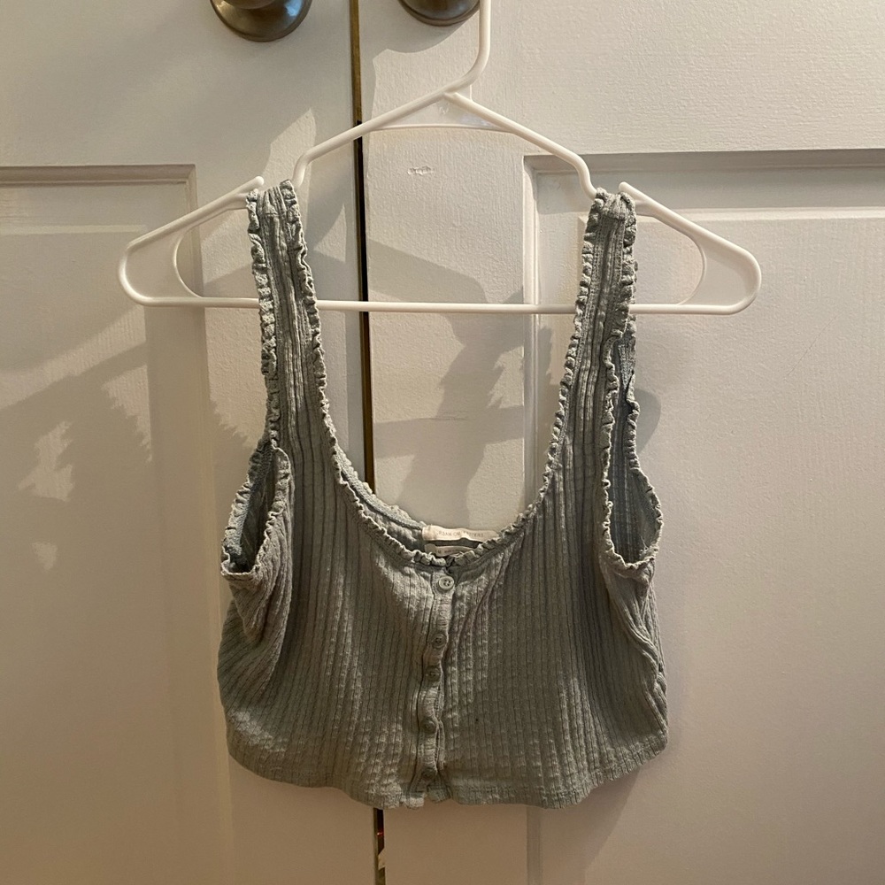 Urban outfitters green crop top